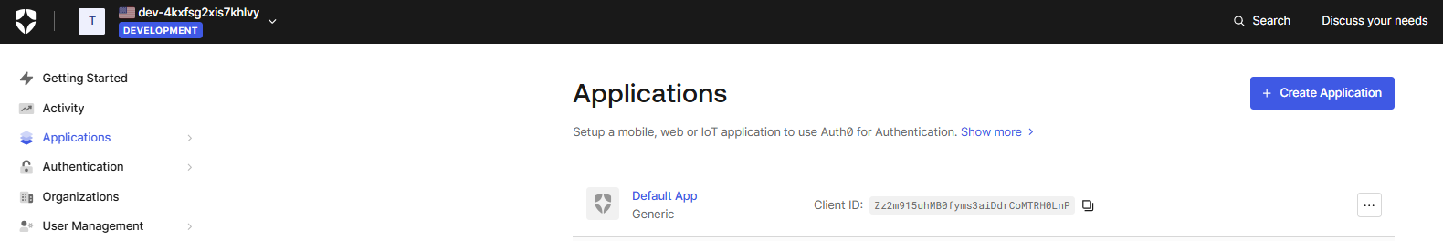 Auth0 platform apps