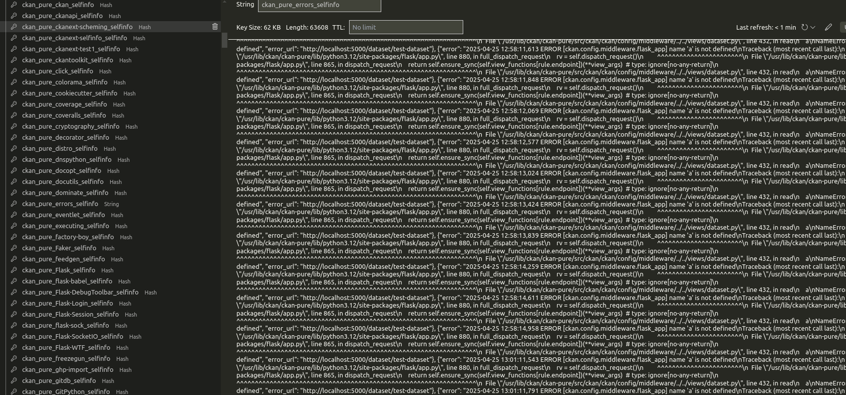 Selfinfo unique Redis prefix